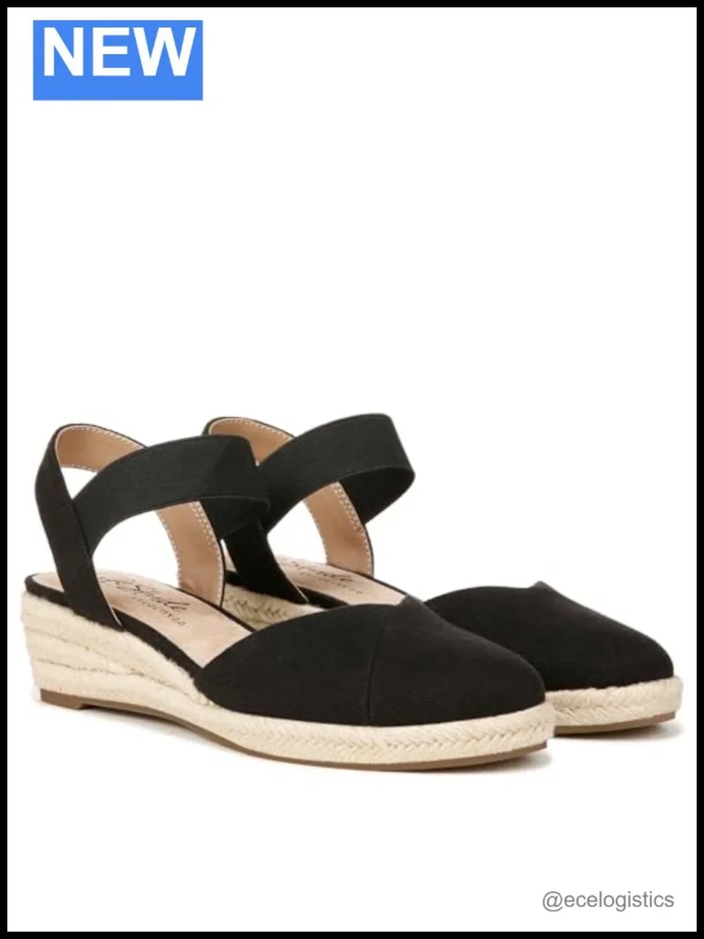 Espadrille Wedge Sandals with Ankle Strap